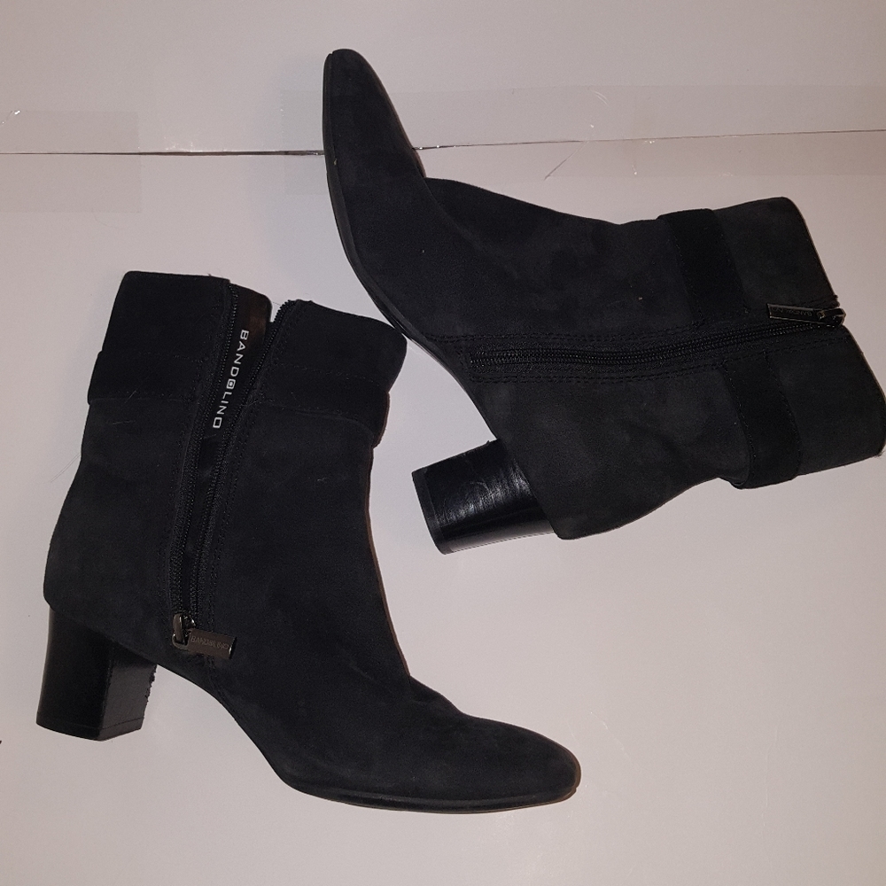BANDOLINO Black Heel Booties Women's Size 6